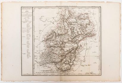 null LOT. Map of the Department of the LOT, decreed on January 29, 1790 by the National...