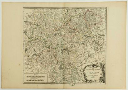 null MAP XVIII: "General Government of ISLE DE FRANCE divided by country, by Sr....