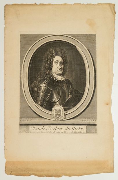 null Claude BERBIER DU METS, Lieutenant des Armées du Roy et de l'artillerie (Rosnay-l'Hôpital/Aube...