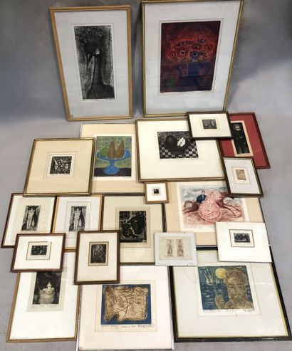 null Edouard RIGHETTI

Lot of prints on paper signed

45 X 32 cm at sight for the...
