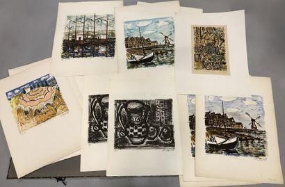 null Edouard RIGHETTI 

Binder containing a batch of about thirty prints