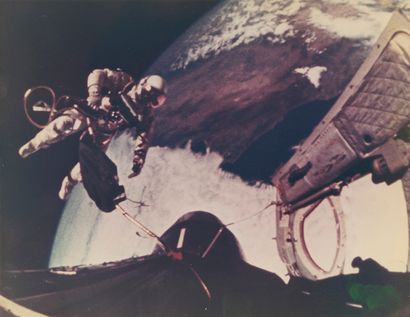 NASA NASA. Gemini 4 mission. Historic spacewalk by the first American Ed White on...