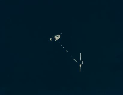 NASA NASA. Rendez-vous spatial en orbite terrestre de la mission Gémini 11. Septembre...