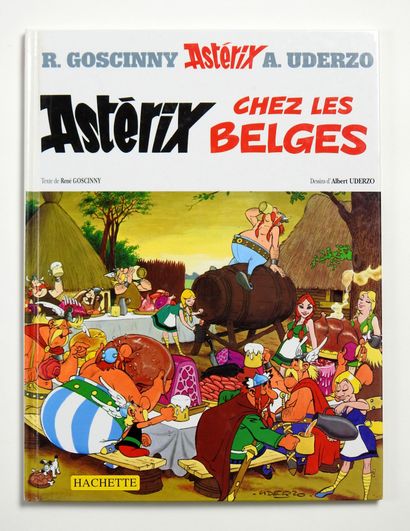  UDERZO Albert 
Asterix 
Rare dédicace représentant Falbala dans l’album Chez les...