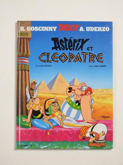  UDERZO Albert 
Asterix 
Rare dédicace représentant Idéfix sur l’album Cléopatre...