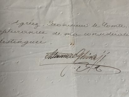 null [ROUMANIE] Prince Alexandre Ghika (1795-1862): LAS en français datée de Bucarest,...