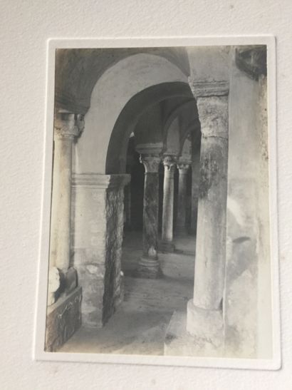 null PHOTOGRAPHIES: The crypts of Jouarre. Photographs by E. Belval. 19 photographs...
