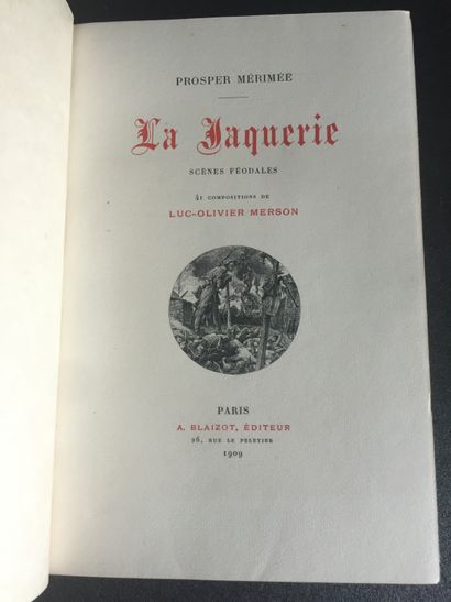 null MERIMEE, Prosper. (MERSON, Luc-Olivier) : La jacquerie. Scènes féodales. Paris...