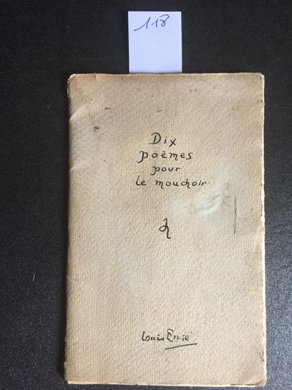 null EMIE (Louis) écrvain et poète français (1900-1967) : Manuscrit: Dix poèmes pour...