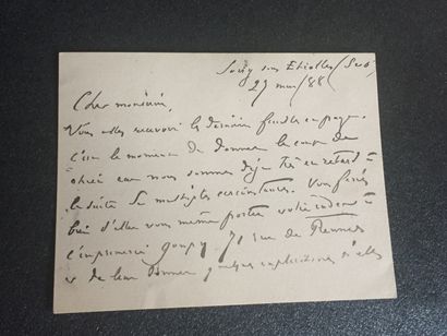 DRUMONT Edouard (1844-1917): Rare handwritten...