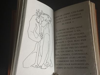 null RENAN (E.): Prière sur l'Acropole. Le Coffret de Fleurette, 1946. In-12 maroquin...