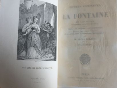 null LA FONTAINE (J. de): Œuvres complètes. Garnier Frères, no date. 2 vols. large...