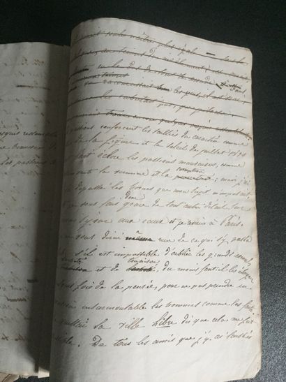 [REVOLUTION de 1830] Manuscrit titré 