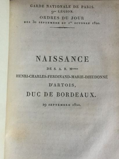 null [FIRST EMPIRE - RESTORATION] Fake collection of 12 volumes or plates bound in...