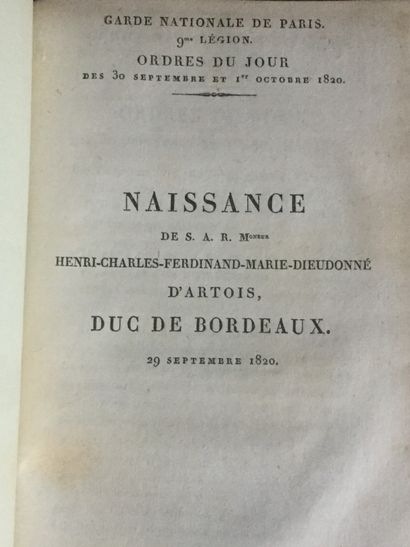 null [PREMIER EMPIRE - RESTAURATION] Réunion factice de 12 volumes ou plaquettes...