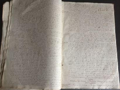 null CHINA SEA - INDOCHINA - Manuscript around 1810. In-folio (39 x 24 cm) with 81...