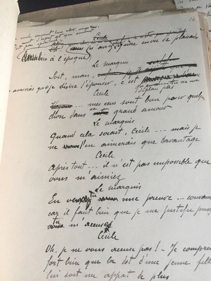 null [THEATRE Projet de ] Henry DAMART, auteur Dramatique: Réunion de manuscrits...
