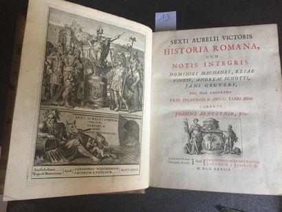  [RELIURE] AURELIUS Victor: Sexti Aurelii Victoris Historia Romana, cum notis integris...