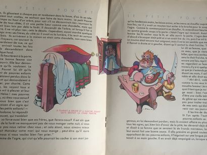 null CALVO: Perrault's Tale: Thumbelina. Editions G.-P., 1947. Large in-8 illustrated...