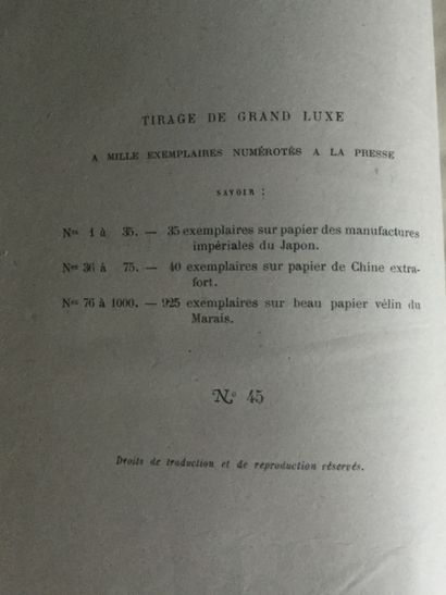  AICARD (Jean) : Roi de Camargue. Paris, Testard, 1890. In-8 bradel de demi-maroquin...
