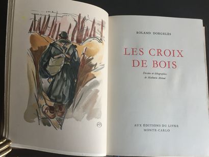 null DORGELES (R.): Les Croix de Bois. Monte Carlo, Editions du Livre, 1947. In-8...