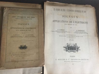  [CHEMINS de FER] Les Chemins de fer à l'Exposition Universelle de 1889. Dumont et...