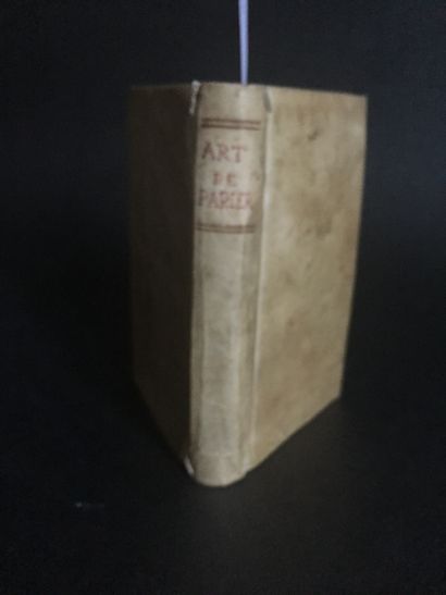 null LAMY (Bernard) : De l’Art de parler. Paris, Pralard, 1675. In-12 vélin d’époque...