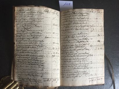 null VIN VIGNE Oenologie rare cahier de compte manuscrit d'un Domaine de 1817 à 1822....