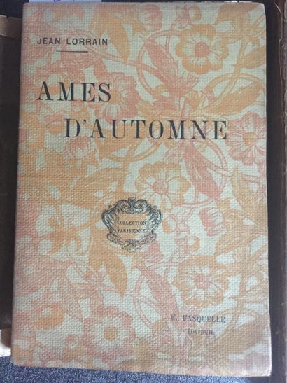null LORRAIN (Jean): Ames d'Automne. Fasquelle, 1898. In-12 broché, couverture illustrée....