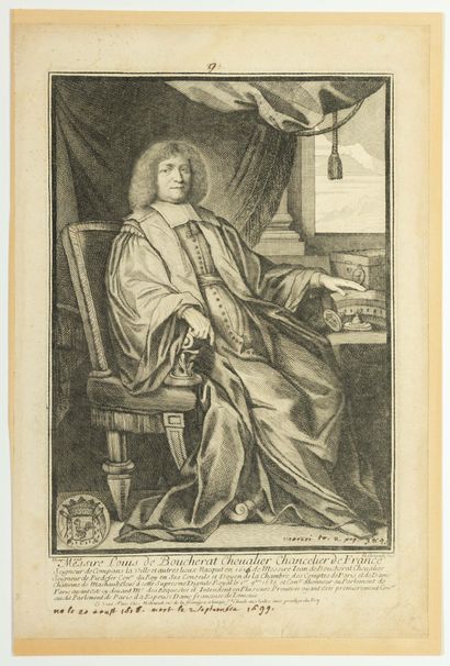null Louis de BOUCHERAT, Chevalier, Chancelier de France en 1685, Seigneur de Compans...