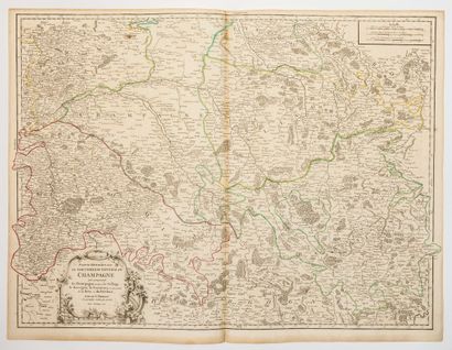 null CHAMPAGNE. Carte de 1752 : « Carte méridionale du Gouvernement général de CHAMPAGNE,...