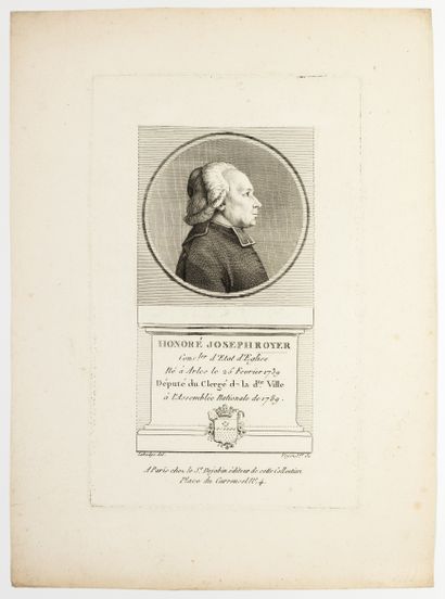 null Jean Baptiste ROYER, Curé de Chavannes, Député d’AVAL en Franche Comté à l’Assemblée...