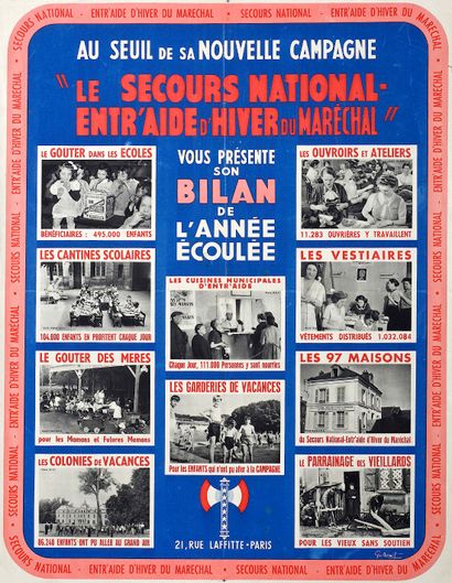 null ÉTAT FRANÇAIS 1940. 3 Affiches : GUILHERMET " Au Seuil de sa Nouvelle Campagne...