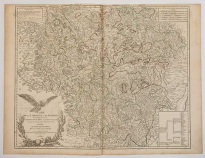 null LORRAINE ET DU BARROIS. Carte de 1756. « Carte de la Lorraine et du Barrois...