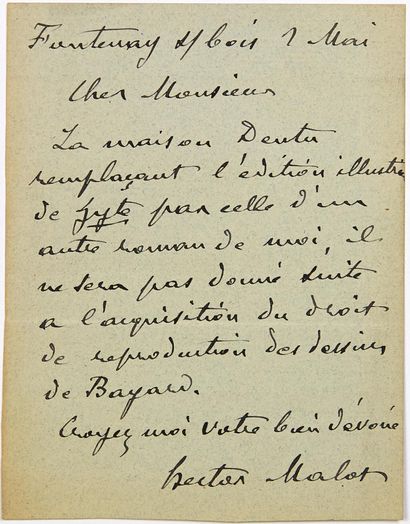 null Hector MALOT, Écrivain, Auteur du Roman “SANS FAMILLE” (1878) et du roman “ZYTE”...