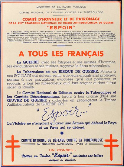 null 1945) MINISTÈRE DE LA SANTÉ PUBLIQUE – Comité d’honneur et de patronage -...