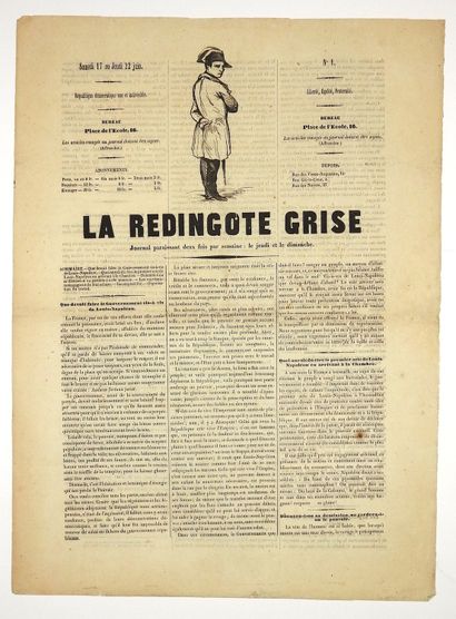 null JOURNAL N°1 of "LA REDINGOTE GRISE". Office 16, Place de l'Ecole - June 17 to...
