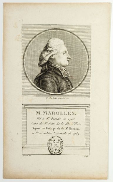 null AISNE. Claude MAROLLES, Curé de St Jean de St Quentin, Député du Bailliage de...