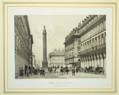 null « PARIS DANS SA SPLENDEUR » (c. 1861). 5 Planches gravées : Église de la Madeleine,...