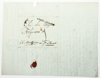 null GÉNÉRAL CHARLES FRÉGEVILLE (Château de Grandval/ Tarn 1762 – 1841). Lettre autographe...