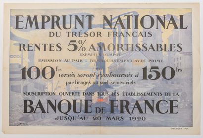 null EMPRUNT 1920. 2 AFFICHES : Albert SEBILLE - BANQUE DE FRANCE – Emprunt National...