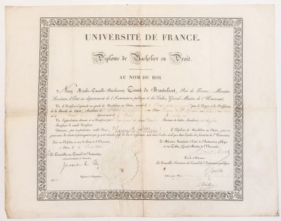 null Count of MONTALIVET (Marthe Camille Bachasson) Valence/Drôme 1801 - Château...