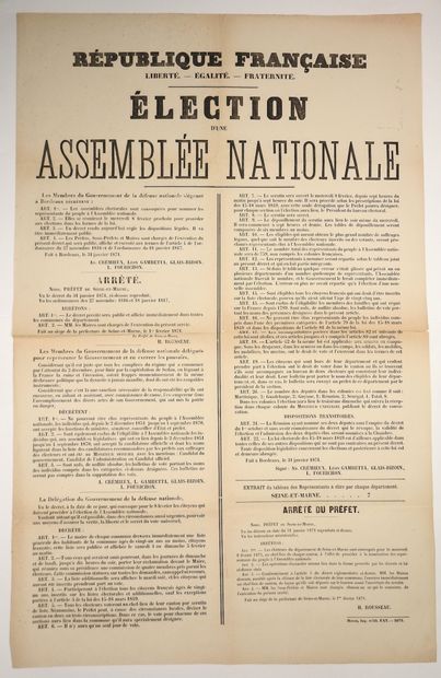 null NIÈVRE SEINE ET MARNE - ELECTION OF A NATIONAL ASSEMBLY - Decree of the Government...