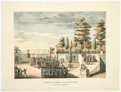 null PARIS 1797. COUP D'ÉTAT of 18 FRUCTIDOR Year 5. The troops of General AUGEREAU...