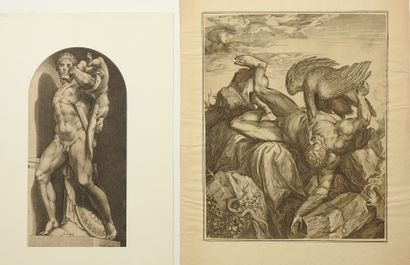 null Cornelius CORT (1533 - 1578)

Naked warrior carrying a dead child, engraved...