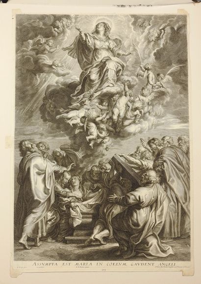 null Pierre – Paul RUBENS (1577 – 1640) d'après

L'Assomption de la Vierge.

Eau-forte...