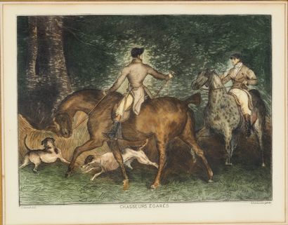 null Carle Vernet (1758-1836), d'après

Deux gravures en couleurs : Le chasseur au...