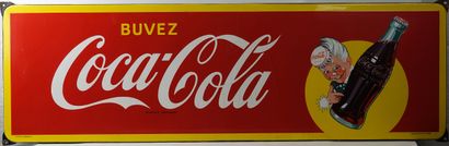 null COCA-COLA, Buvez Coca-Cola

Grande plaque émaillée rectangulaire illustrée du...