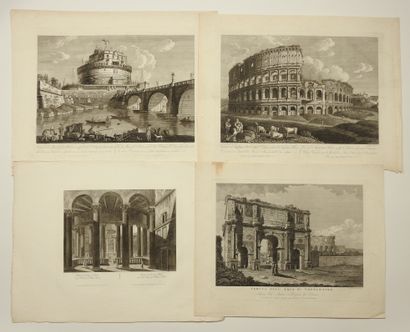 null Francesco MORELLI (c.1768 - 1840)

View of the Mausoleum of Adrian, today Castel...