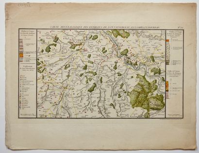 null Cartes minéralogiques des environs de Fontainebleau... carte d'une partie de...